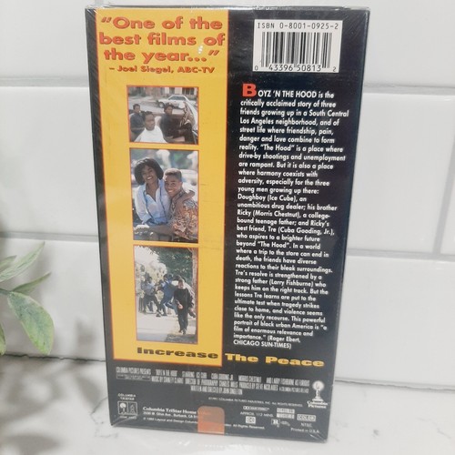 ⚡ Boyz N The Hood VHS 1992 Factory Sealed Cassette Tape : NEW - 第 2/5 張圖片