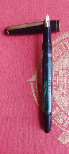 Vintage Branded Fountain Pen Green Marble Effect VTG - Picture 9 of 9