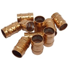 15mm Solder Ring Straight Couplings Pre-Soldered Capillary Copper Pipe Fittings