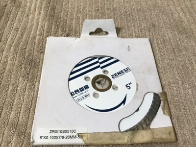 ZENESIS CONTINUOUS RIM PORCELAIN DRY BLADE 5'' 12,000 RPM Ships Free!!