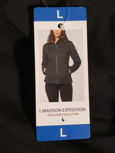 1 Madison Expedition Jacket Womens Sz L Faux Fur Lined Hood Heritage Collection - Picture 13 of 15