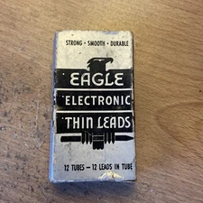 FIVE TUBES Of Vintage Eagle Electronic 3602 HB Refill Leads Black 12 Per Tube