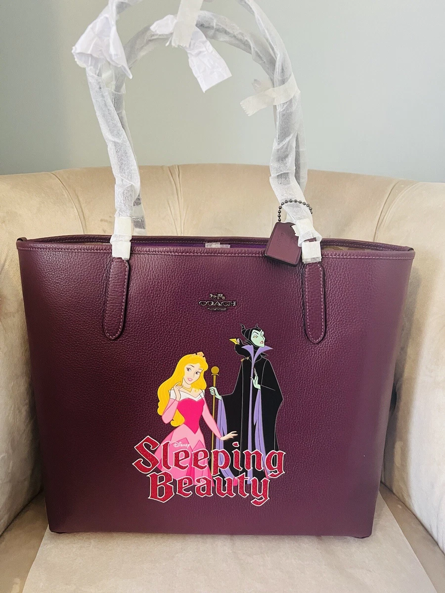 Coach X Disney Villains Leather Tote Bag Maleficent CC161 Sleeping