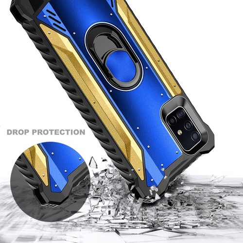 For Samsung Galaxy A51 /5G Case Ring Kickstand Cover + Tempered Glass Protector - Picture 13 of 58