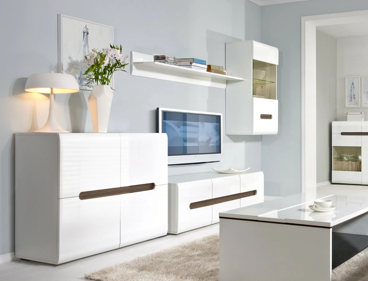 Glass wall units on sale for living room