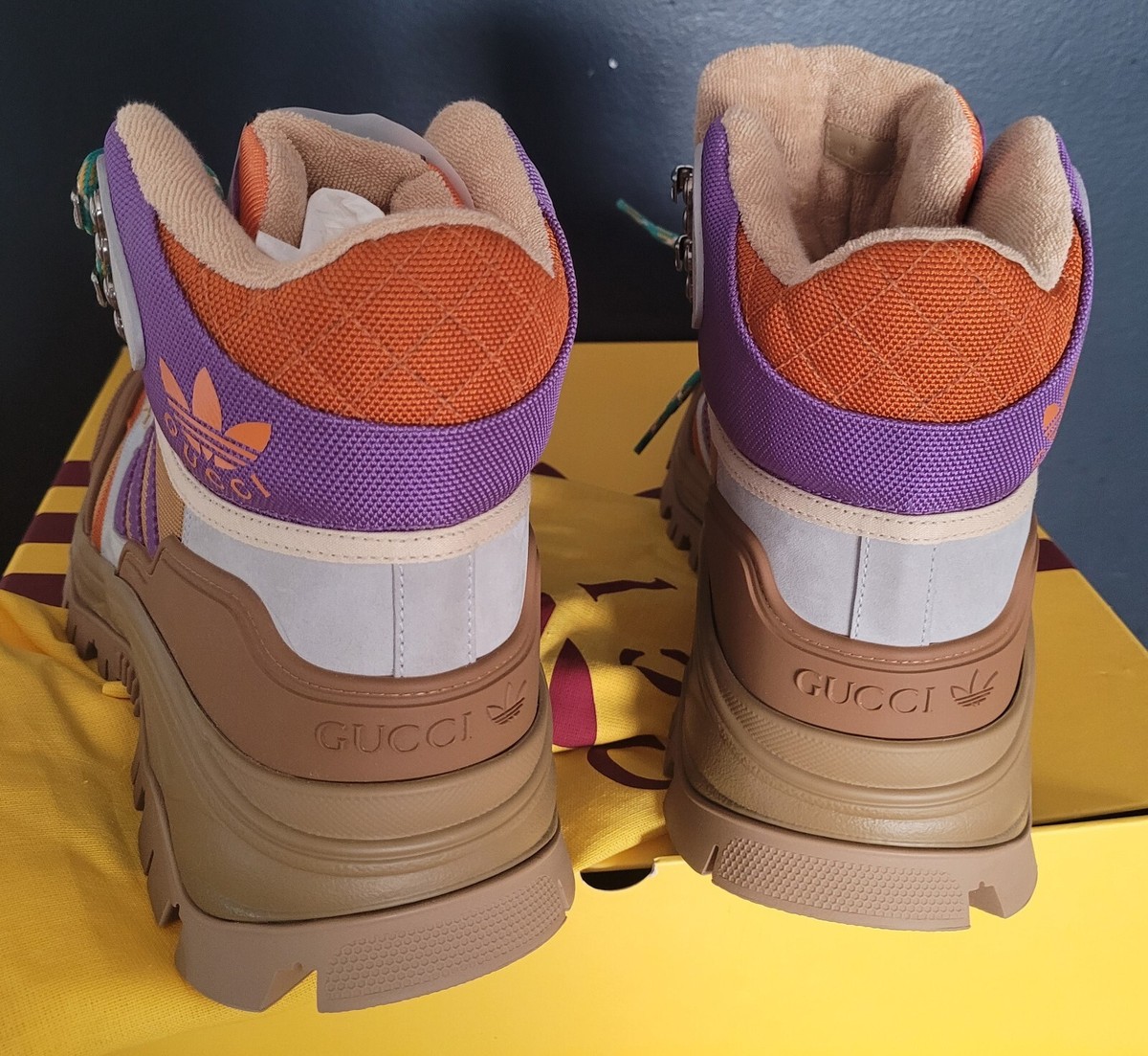 ウパパGUCCI adidas マルチカラー プルオーバー　サイズ44 GUCCI adidas マルチカラー プルオーバー サイズ44