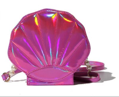 Mermaid Shell Hologram Kawaii Shoulder Bag Fashion Vegan Crossbody New Laser USA