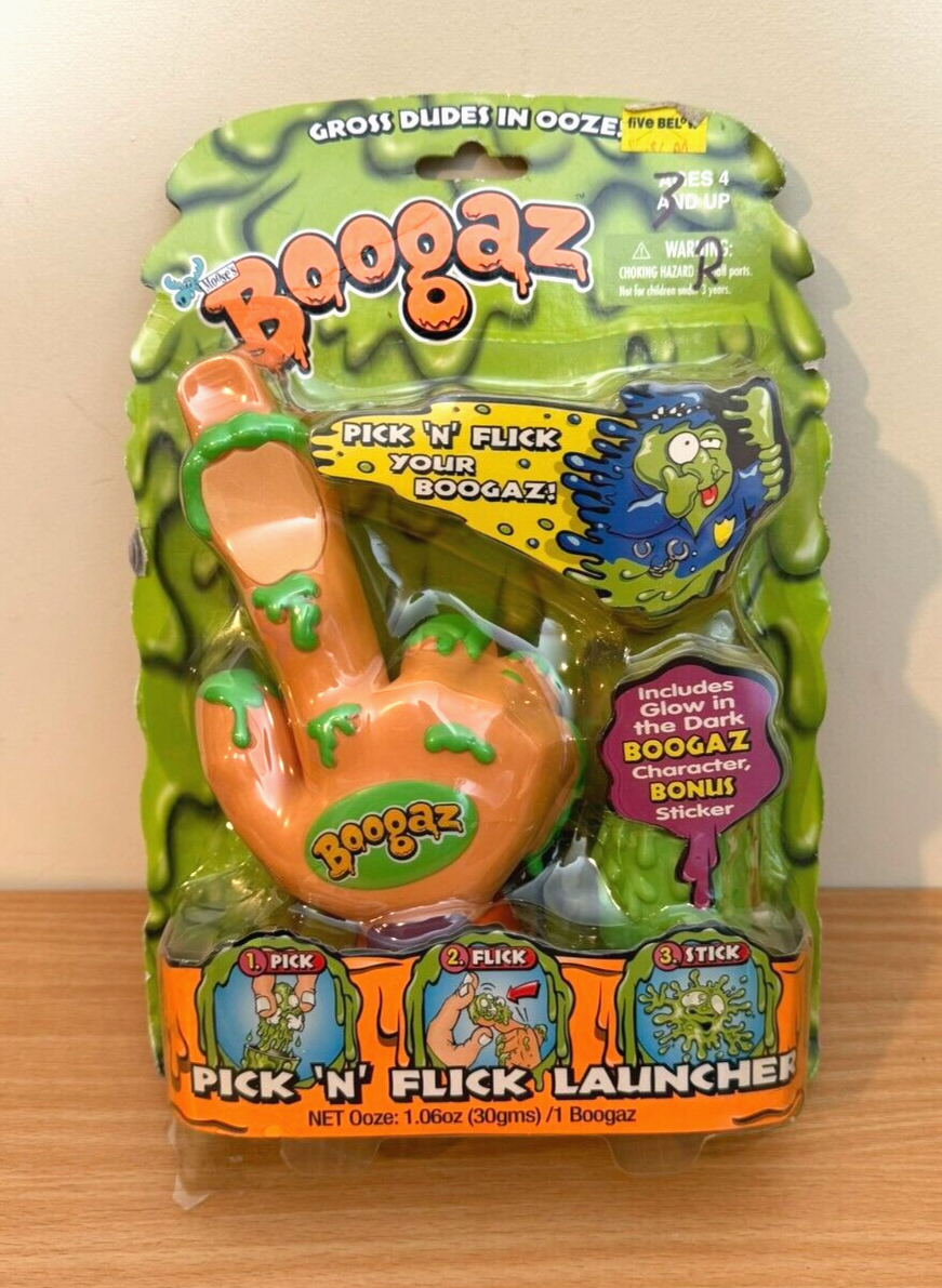 Moose Toys Boogaz Pick N Flick Launcher Rare Gross Out Toy SEALED