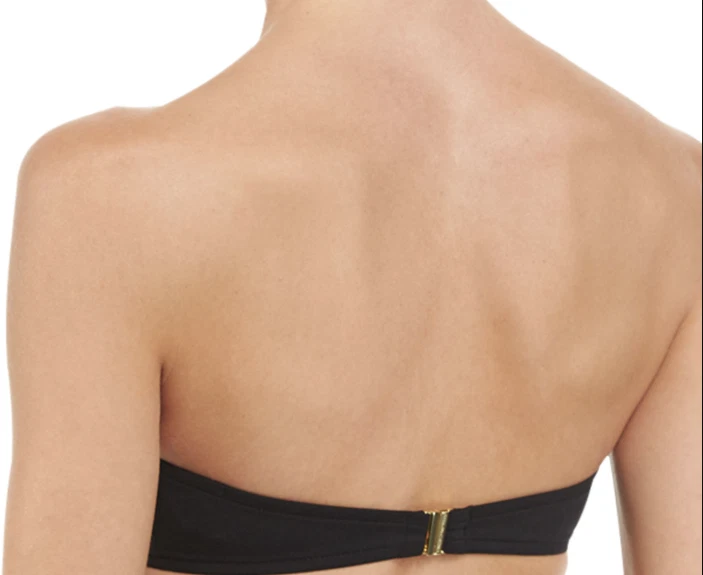 Traje de baño para mujer Stella McCartney bandeau negro/piedra/blanco talla S L1442 Foto 3 de 3