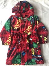 Roter Marvel Bademantel/Morgenmantel für Jun...