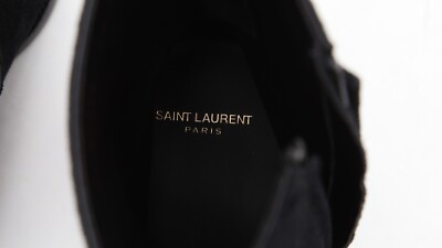 Yves Saint Laurent Paris 'Wyatt' Zip Boots Size 43/US 10 in Black