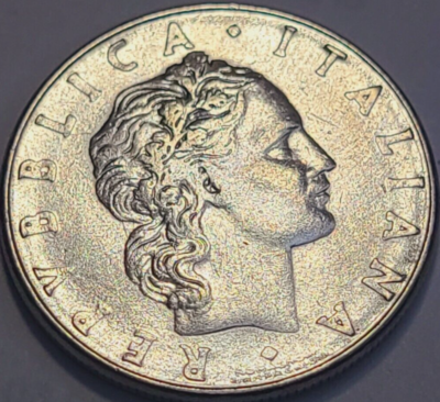 RARE MINT ERROR 1978 ITALY 50 Lire Missing 1 In 1978 KM# 95.1 US