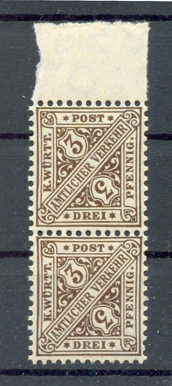 Württemberg 228I+II ABART** MNH POSTFRISCH 50EUR (R1210