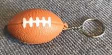 Mini Foam Stress Ball Football Keychain Key Ring