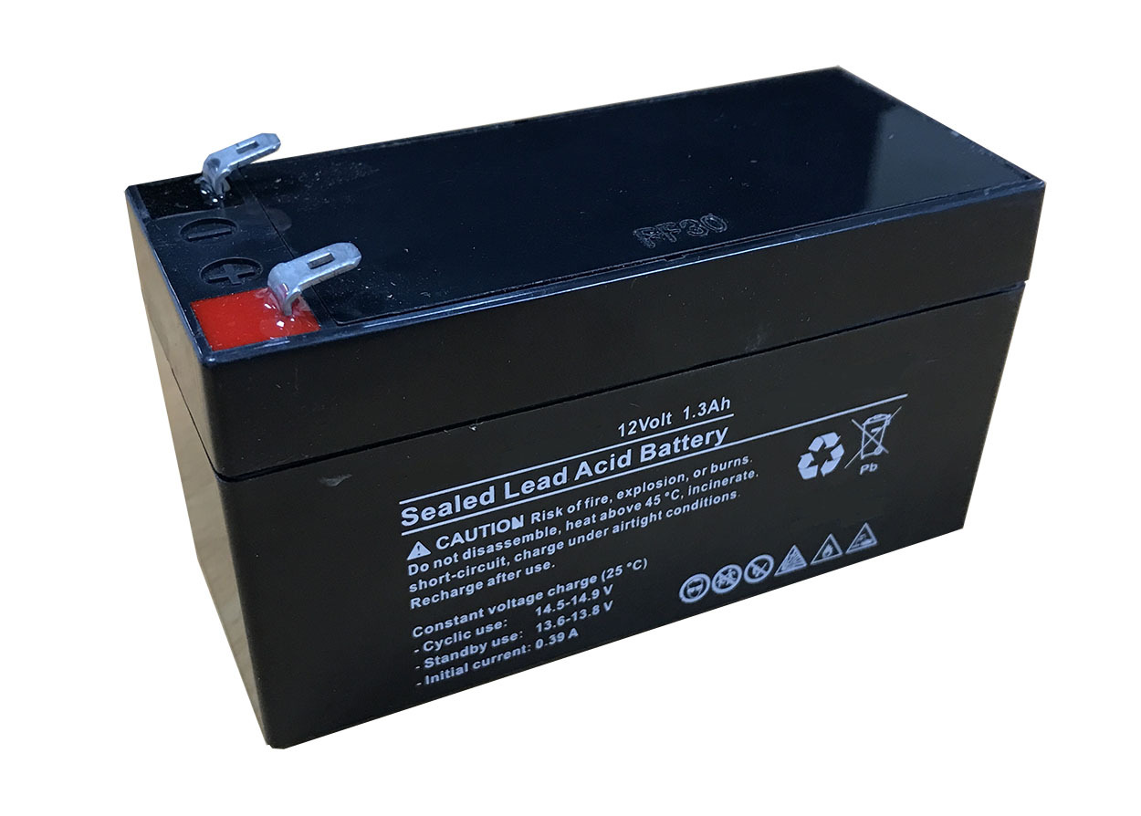 12v 12 Volt 1.3Ah Sealed Rechargeable Lead Acid Battery – Burglar Alarm Back Up