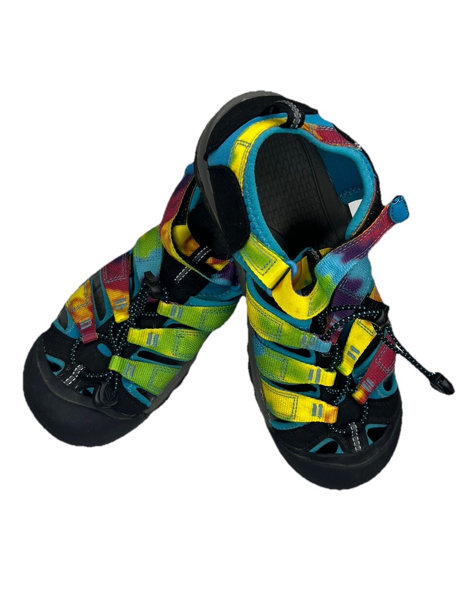 KEEN Newport H2 scarpe acqua sandali uomo taglia 6 arcobaleno tie dye lavabili
