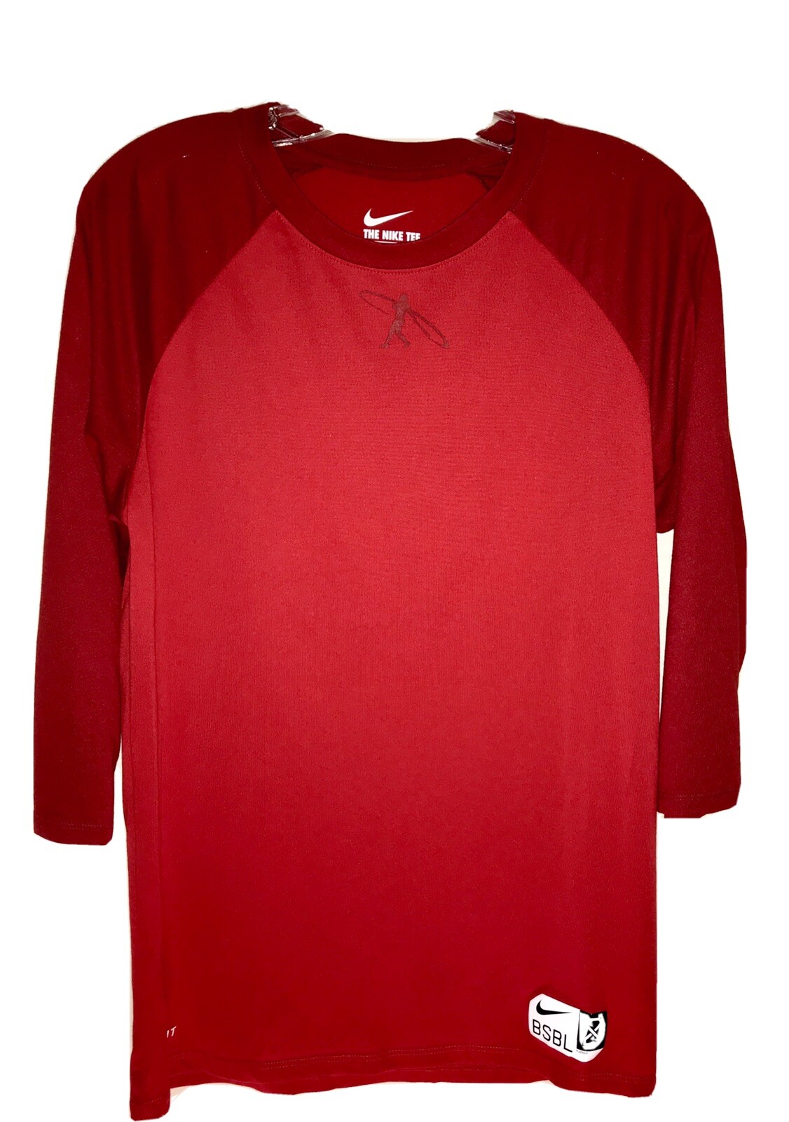 Men’s Nike Swingman Baseball 3/4 Shirt Red Size Small Dri Fit eBay