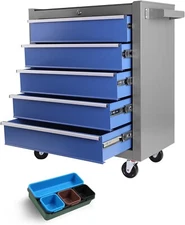 Rolling Tool Chest, Tool Chest with 5 Drawers & Wheels Tool Chest Organizer