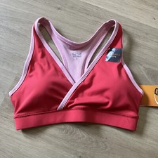 Champion Sports Bra The Curvy V Neck Design Double Dry Moderate Support