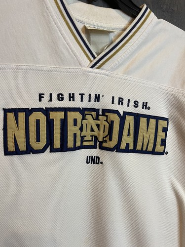 NCAA Notre Dame All Out Fan blau-weiß V-Ausschnitt Pullover Erwachsene Medium Lee - Bild 2 von 8