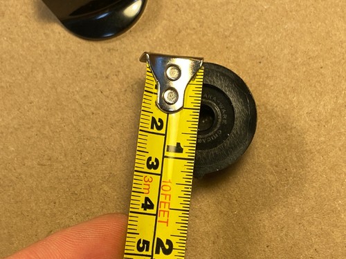 2 New 1.125" Daka-Ware Streamlined Black Bakelite Pointer Knobs for Valco Supro - Picture 7 of 8