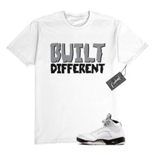 5 Reverse Metallic White Black T Shirt Match BUILT