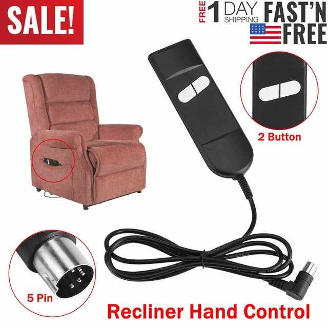 Recliner Chair Replacement Parts Lift Chair Hand Control 2 Button 5 Pin