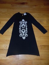 Girl's Hanna Andersson 110 Sweater dress black long sleeve sz 5 EXC Cond