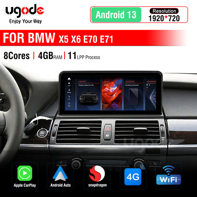 E70 E71 X5 X6 Android Car Screen GPS Navi Media 2007-2010 BMW CCC CarPlay
