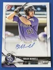 Brian Mundell - 2018 Bowman Prospect Auto Retail Exclusive