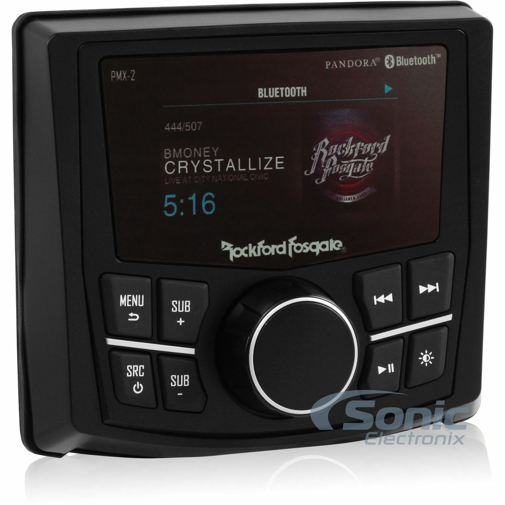 Компактный цифровой мультимедийный ресивер Rockford Fosgate PMX-2 MotoMarine с поддержкой Bluetooth 86190₽