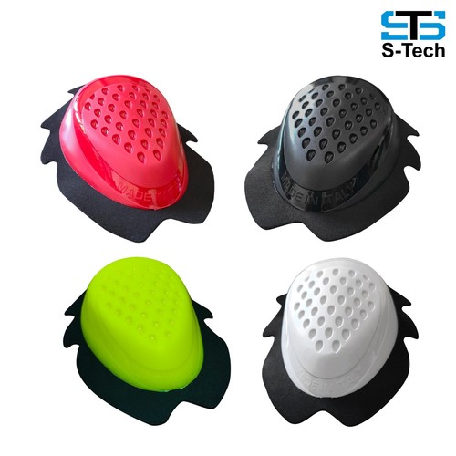 Saponette Coppia Venom per Pista Knee Slider Nero, Bianco, Flu, Rosso - Imagen 10 de 10
