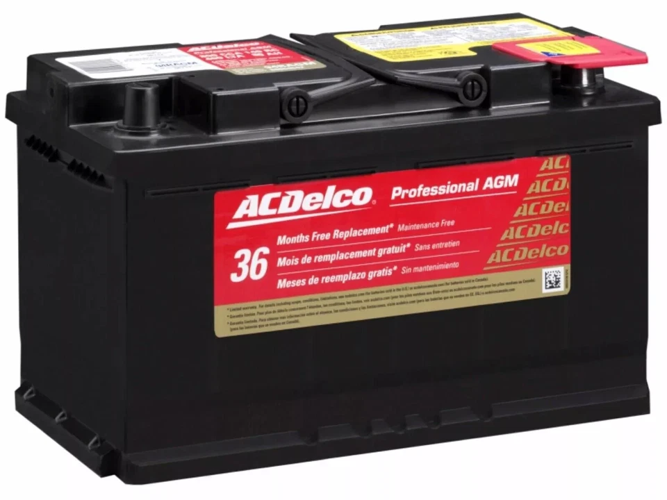 Batería 12V AcDelco Universal AGM 80 Amp CCA 850 140 Capacidad Reserva Foto 2 de 4
