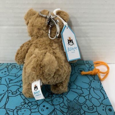 Jellycat Bartholomew Bear Bag Charm Plush Stuffed Animal | eBay