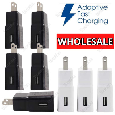 Bulk Lot Adaptive Fast USB Wall Charger Power Adapter For Android Samsung Galaxy