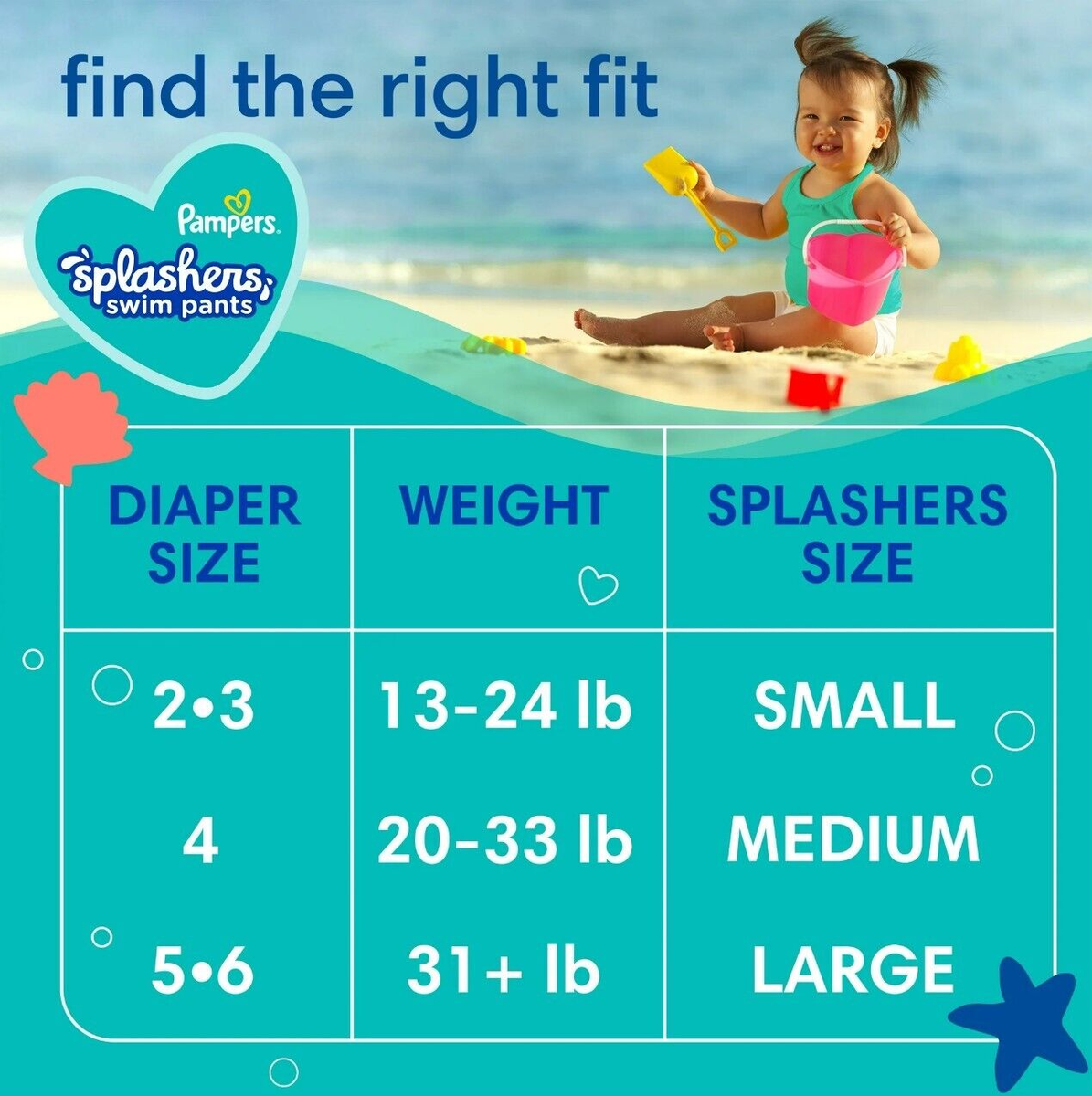 Splashers Swim Pants Baby Swim Diapers Walmart Buy Pampers