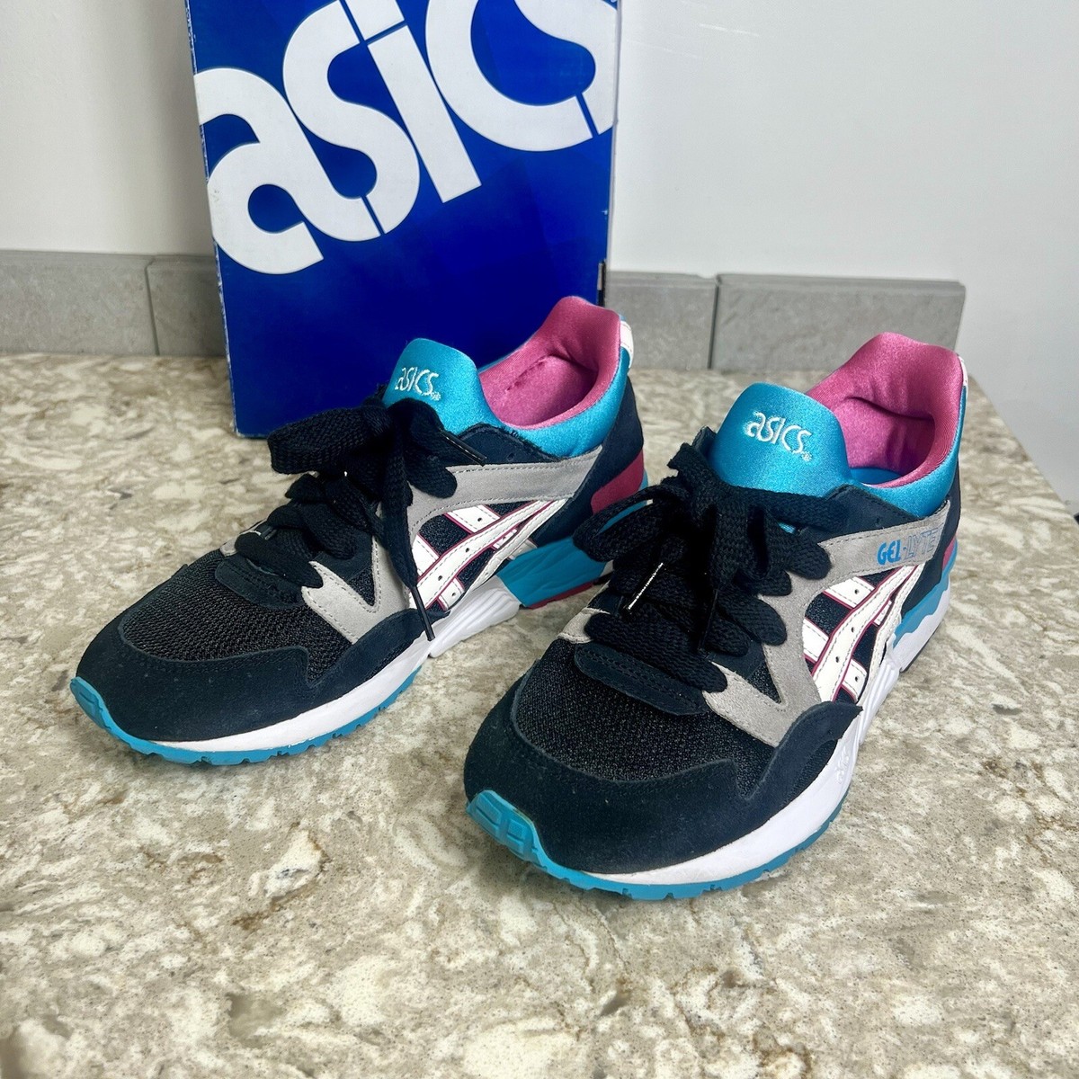 Asics GEL-LYTE V 5 H508L TEAL PINK BLACK Men's Size 7 w/ Box | eBay