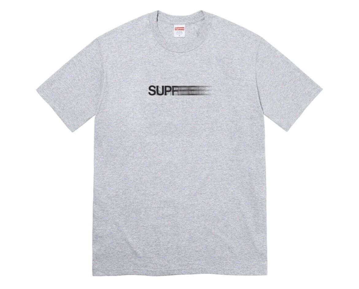 SUPREME SS23 MOTION LOGO TEE BLACK WHITE RED GREY BLUE PEACH SUPREME SS23 MOTION LOGO TEE BLACK WHITE RED GREY BLUE PEACH