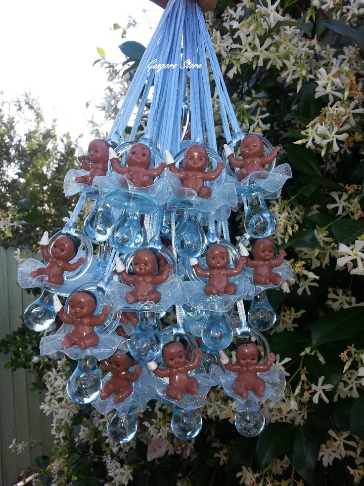 Pacifier Necklaces African American Baby Shower Game Favors Prizes U-Pick Colors - Image 3 of 4