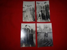 Lot Of 4 Vintage US Navy Sailors Photos from WWII Era