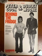 Peter Cook & Dudley Moore "Behind The Fridge" Cambridge Theatre Poster 1972