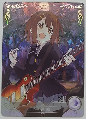 K On Yui Hirasawa Holo Foil Doujin Trading Card Ebay