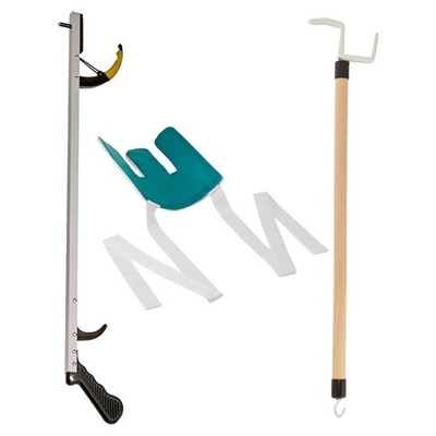 Sammons Preston Assistive Device Kit 4, Includes 26'' SPR Reacher, Flexible So...
