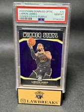 2020 DONRUSS OPTIC WINNER STAYS PURPLE - LEBRON JAMES - PSA 10