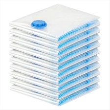 Vacuum Bags for Clothes - Pack of 10 40 X 30 cm Reusable Storage Bags Vacuum Bag