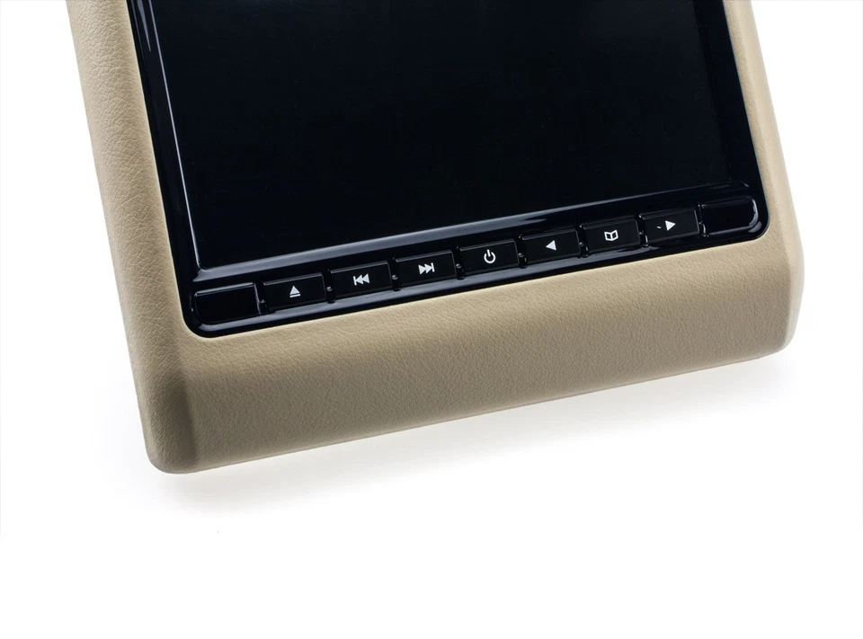 9" 22,9 cm LCD TFT Kopfstützen AUTO Monitor DVD Player USB SD universal beige - Bild 2 von 4