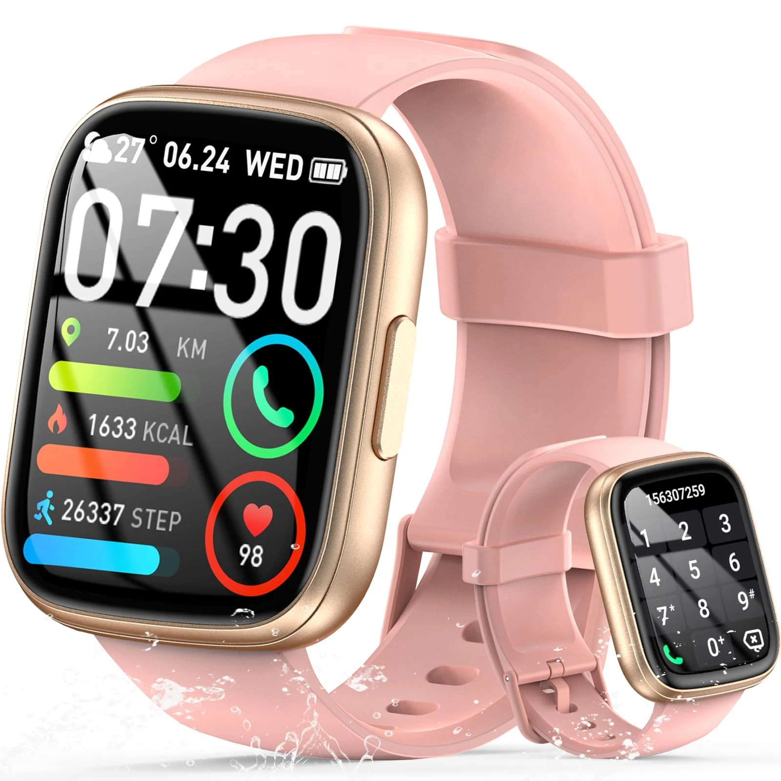 Smart Watch for Men Women (Answer/Make Call), 1.95" Touch Screen Fitness Trac...