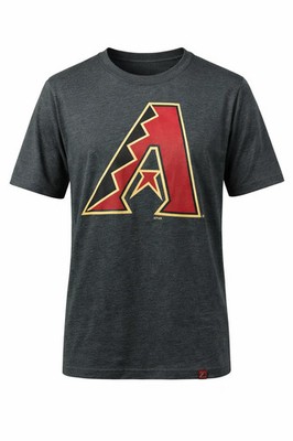 Majestic Arizona Diamondbacks Mental Metal Grafik Slub T-Shirt Grau Small
