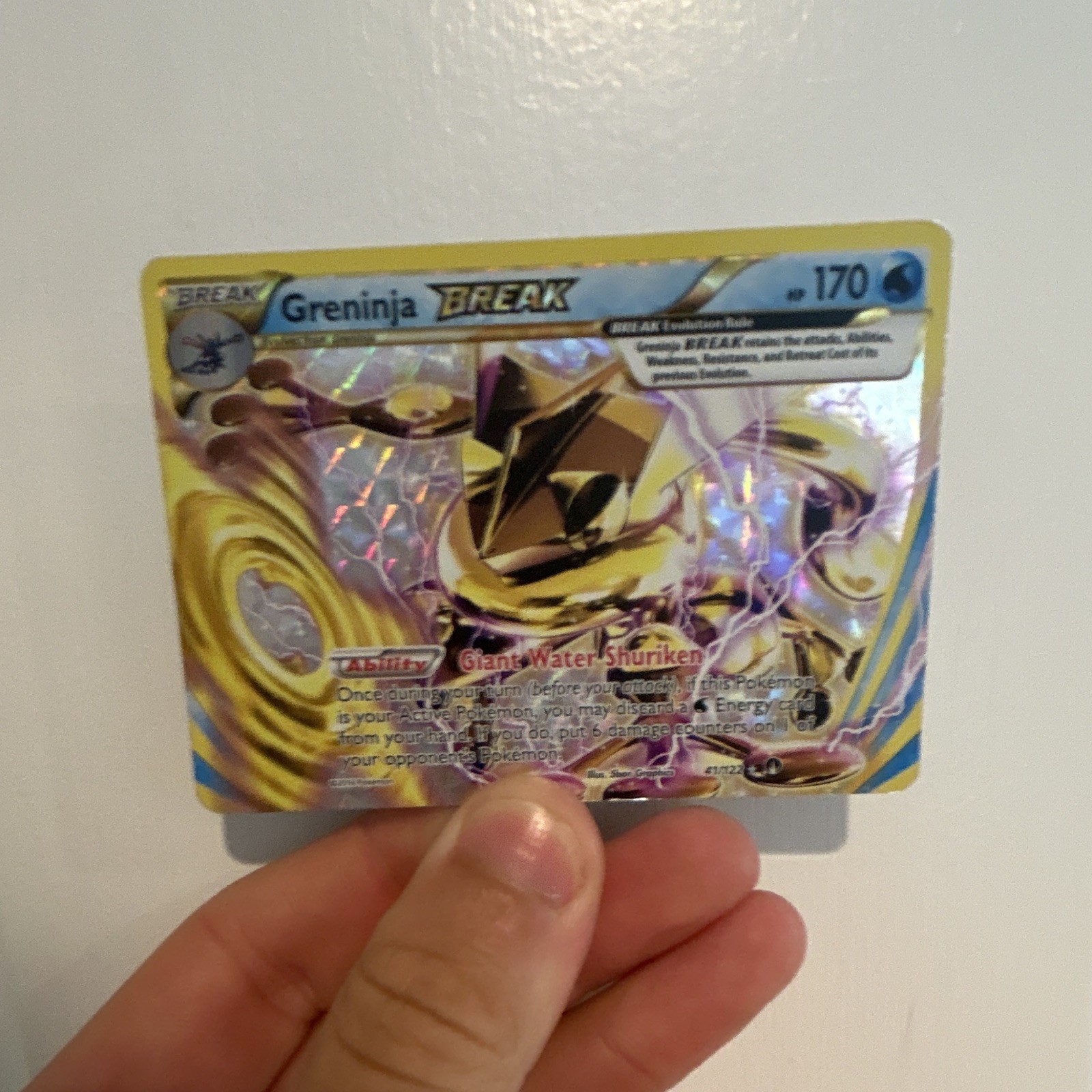 Pokemon Company Greninja BREAK 41/122 Breakpoint Rare Holo English 2016 HP 170