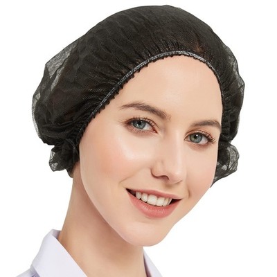 ProtectX 100-Pack Black Disposable Hair Nets, Elastic 100 Pack,